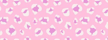 Y2k leopar desensiz arka plan. Pembe saykodelik leopar deseni. Kusursuz, modası geçmiş, soyut bir hayvan, deri deseni. Moda illüstrasyon. Vektör grafik illüstrasyonu
