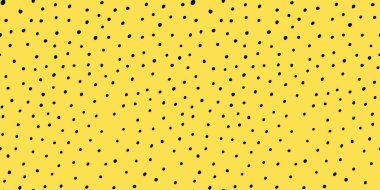 Elle çizilmiş siyah ve sarı noktalı karalama deseni. Modern soyut tarzda eşsiz vektör çizimi. Tekstil, duvar kağıdı, arka planlar, baskılar ve ambalaj tasarımı için mükemmel