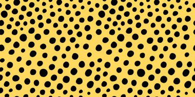 Küçük çizgiler, pürüzsüz desen. Siyah ve sarı çizilmiş karalama daireleri olan soyut bir arkaplan. Dijital projeler, kumaş baskıları, ambalaj ve yapıştırma kitabı için harika. Vektör illüstrasyonu