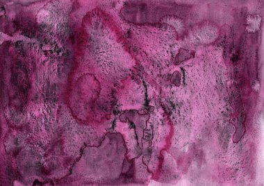 Derin bordo suluboya dokusu, zengin tanecikli ve sıvı desenli. El boyaması soyut arka plan markalaşma, davetiyeler, posterler veya dijital sanat projeleri için mükemmel.