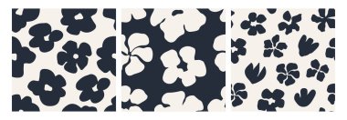 Asgari estetik, soyut, dikişsiz çiçek deseni. Çiçek dokusu kumaş baskıları, hediye paketi, duvar sanatı ve dijital arka planlar için harikadır. Siyah ve beyaz. Vektör illüstrasyonu