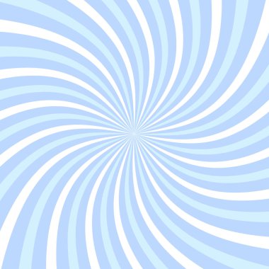 Dönen radyal dondurma arka planı. Girdap tasarımı için vektör illüstrasyonu. Yaz girdabı girdabı. Mavi renkler. Helix dönüş ışınları. Psikedelik ölçeklenebilir çizgiler birleştiriliyor. Eğlenceli güneş ışınları