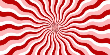 Kıpkırmızı, pembe ve beyaz hipnotik kıvrımlı arka plan ve dalgalı güneş patlaması çizgileri. Posterler, ambalajlar, parti temaları ya da tatil tasarımları için geçmişe dönük psikedelik desenler. Göz alıcı soyut sanat