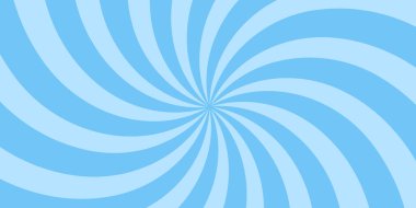 Soyut mavi girdap yıldız patlaması arka planı. Kıvrımlı radyal çizgileri olan harika spiral tasarım hareket ve enerji yaratıyor. Posterler, web ve yaratıcı projeler için Retro psychedelic stil vektör çizimi.