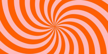 Döner döner yıldız patlaması deseni. Psikedelik 70 'lerin spiral güneş ışınları. Klasik soyut dalgalı renk posteri. Grunge desenli şekerlemeler. Vektör funky radyal arkaplan. Vektör illüstrasyonu