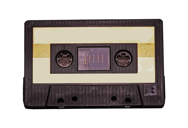 Retro Audio Cassette Medio Música Utilizado Por Hipsters Aislados Sobre —  Fotos de Stock