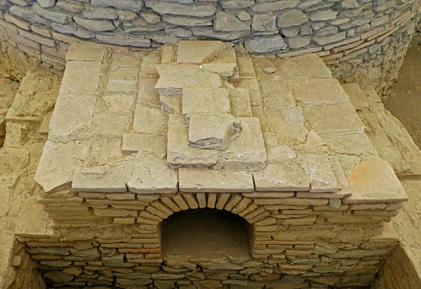 Antiguo Horno Piedra Antiguo Utilizado Para Hornear Pan Los Viejos — Foto de Stock