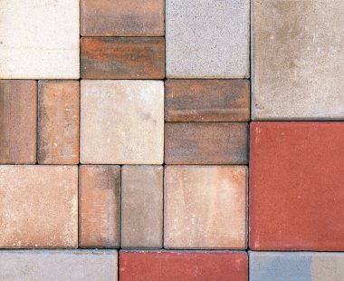 Renkli tuğla kare desen biçimi arkaplan dokusu