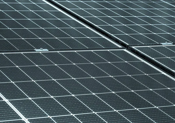 Solar Energy Glass Panels House Roof — Stock Photo, Image