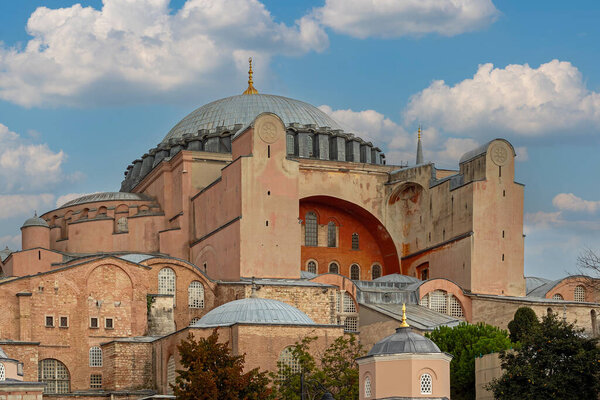 Hagia Sophia Grand Mosque is a major cultural and historical site in Istanbul Turkey