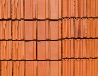 Turuncu seramik çatı kiremitleri desen arkaplanı