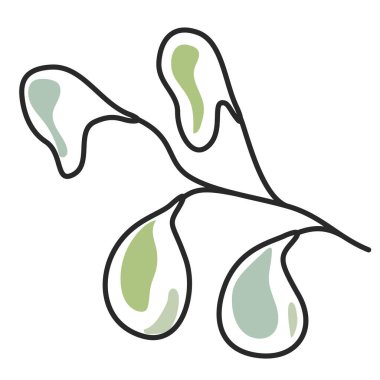 Modern soyut çizgiler ve sanat arka planında duvar dekorasyonu, kartpostal veya broşür kapağı tasarımı için farklı şekiller barındırır. Vektör çizimleri tasarımı