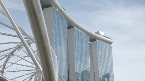 August 2022 Singapur Blick Hinauf Zum Modernen Design Wolkenkratzer Des — Stockvideo