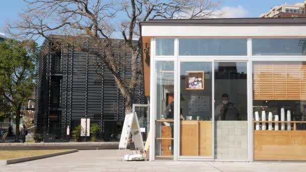 November 2022 Fukuoka Japan Landscape View Coffee Cafe Store Toffee — Vídeos de Stock