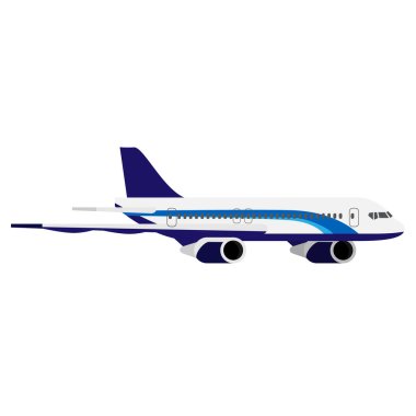 airplane aircraft isolated in minimal design