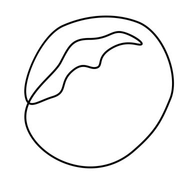 Single continuous line drawing of stylized sweet fresh bake bakery pastry in minimal continuous one line Modern one line draw design vector illustration for cafe or food delivery service