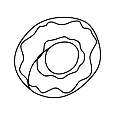 one contunuous line art hand drawn contour of delicious appetizing pastries, bakery one slice for decoration, emblem for confectionery,sweet shop,bakery in minimalist design