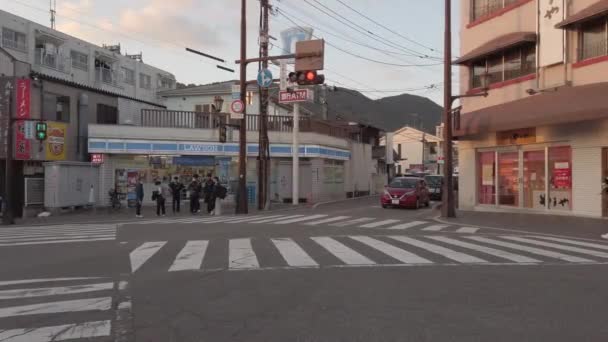 후쿠오카 교통로 후쿠오카의 다이아 지역의 유수에 — 비디오