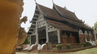 main building ancient heritage architecture building landscape video inside the Wat Lok Molee Temple landmark famous place landmark in chiang mai southeast asia life in thailand