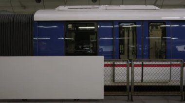 August 16,2022.Kuala lumpur,Malaysia.view on platform in Kuala lumpur KL sentral station while public train transportation leaving from the platform