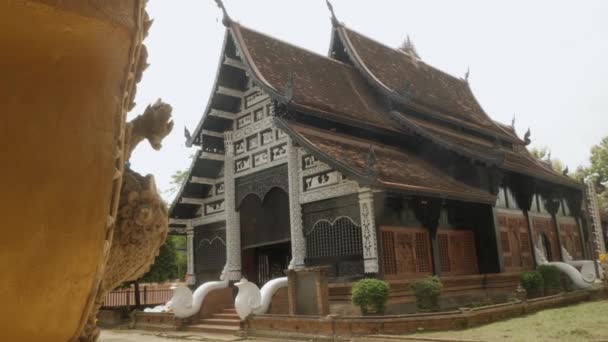 Main Building Ancient Heritage Architecture Building Landscape Video Wat Lok — Video