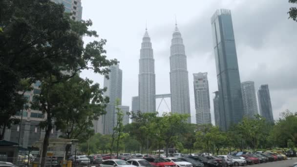 August 2022 Kuala Lumpur Malaysia Cityscape Landscape View Twin Towers — Stock video