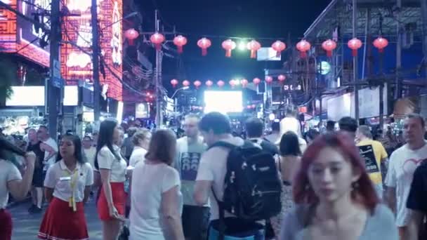 January21 2023 Phuket Thailandia Nightlife Patong Walking Street Bangla Road — Video Stock