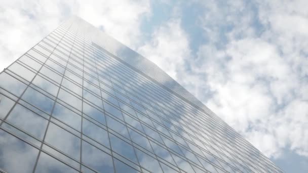 Bangunan Keuangan Pencakar Langit Modern Distrik Bisnis Kota Melihat Kacamata — Stok Video