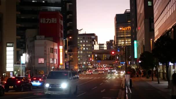 2022 Fukuoka Ιαπωνία Τοπική Οδική Άποψη Στην Περιοχή Της Πόλης — Αρχείο Βίντεο