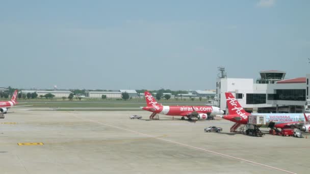 Травня 2023 Року Міжнародний Аеропорт Бангкок Таїланд Дон Муанг Літаком — стокове відео
