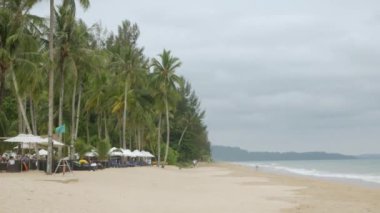 beach sea sand and sky. Landscape view of beach sea in summer day with peaceful sea in sunshine daytime