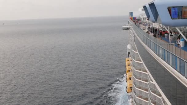 April29 2023 Phuket Thailand View Top Deck Royal Caribbean Cruise — Stock Video