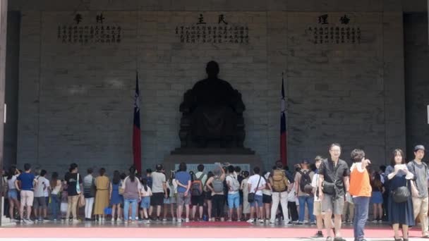 July27 2023 Taipei Taiwan Landscape View Chiang Kai Shek Memorial — Stok Video