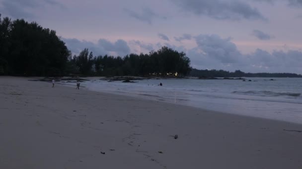 Ακτή Ακτή Ακτή Λευκή Άμμο Ομαλή Παραλία Τυρκουάζ Τροπικά Νερά — Αρχείο Βίντεο