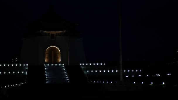 Landschaft Blick Auf Chiang Kai Shek Memorial Hall Der Chinesischen — Stockvideo