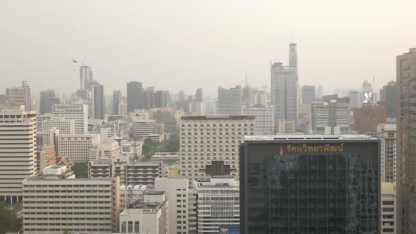 Nisan 2022 Bangkok Tayland Silon Sathorn Yolu Çevresindeki Bangkok Şehri — Stok video