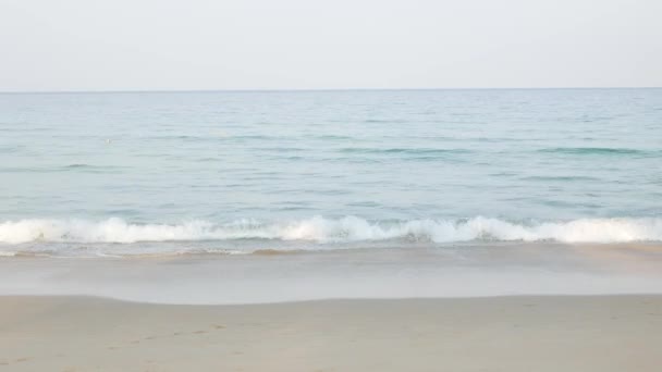 Summer Sea Sunny Day Beautiful Tropical Seashore Scenic Phuket Beach — Stock Video
