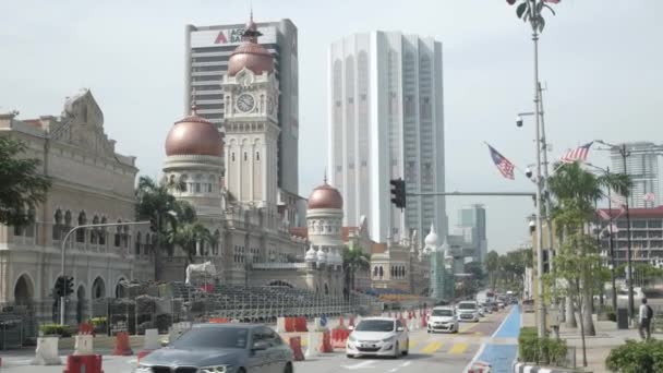 Augusti 2022 Kuala Lumpur Malaysia Utsikt Över Sultan Abdul Samad — Stockvideo