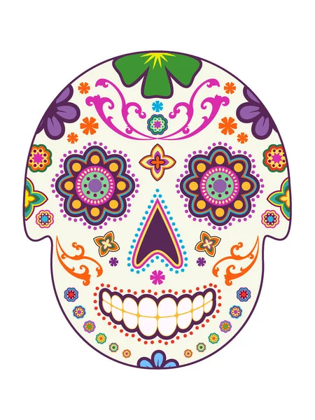 Stock vector This hand drawn sugar skull is a scalable vector, making it ideal for backgrounds, textiles, gift-wrapping & decorative papers, backgrounds, greeting cards, posters, wallpaper & more