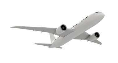 Airplane aircraft transport isolated white background clipart