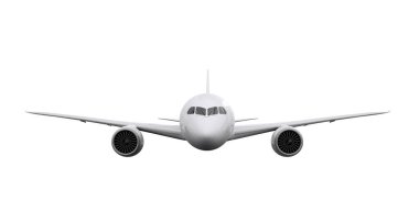 Airplane aircraft transport isolated white background
