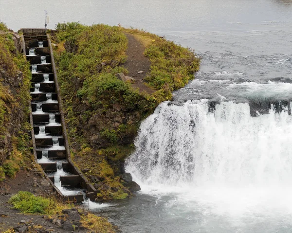 Рыбная Лестница Водопада Факси — стоковое фото
