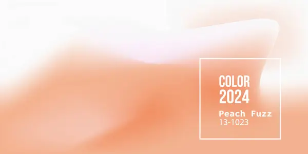 Αφηρημένο Φόντο Μοντέρνο Χρώμα Του Έτους 2024 Peach Fuzz — Διανυσματικό Αρχείο