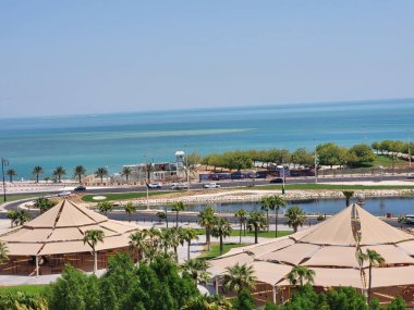 Al Chubar Suudi Arabistan 'da Sahil Corniche Yolu