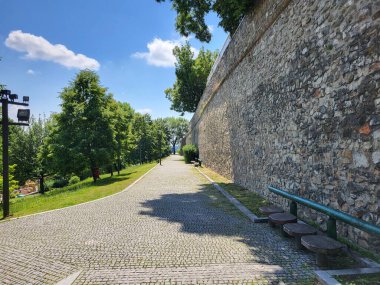 Slovakya 'daki Bratislava Kalesi Duvarı