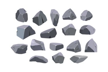 Kıyı çakıl taşları, çakıl taşları, çakıl taşları, mineraller ve jeolojik oluşumlar. Çeşitli şekillerdeki taşların toplanması. Kaya parçaları, kaya parçaları, kaya parçaları ve yapı malzemesi..