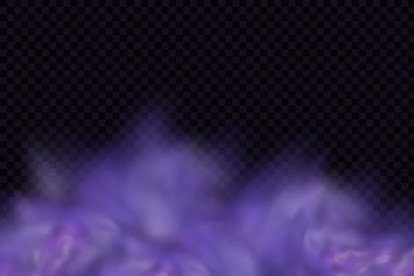 Фіолетовий Потік Отруйний Газ Пил Дим Ефективно Реалістичні Страшні Містичні — стоковий вектор