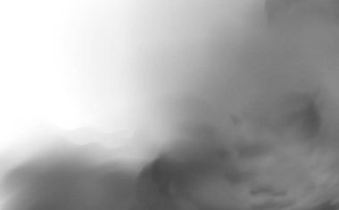 Siyah duman, sis, toprak ve kum. Şeffaf arkaplanda izole edilmiş gerçekçi bir vektör. Ev temizliği, hava kirliliği, büyük patlama, çöl kum fırtınası.