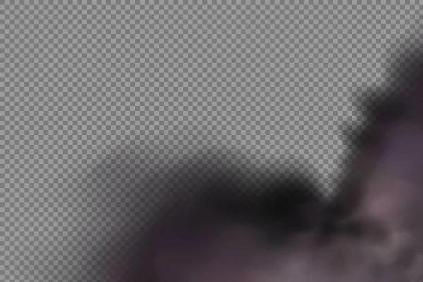 Черный Дым Смог Почва Песок Реалистичный Вектор Изолирован Прозрачном Фоне — стоковый вектор