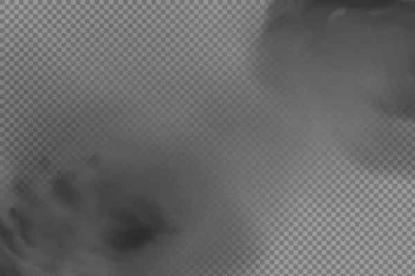Реалістичний Вектор Ізольовано Прозорому Фоні Чорний Дим Дим Грунт Пісок — стоковий вектор